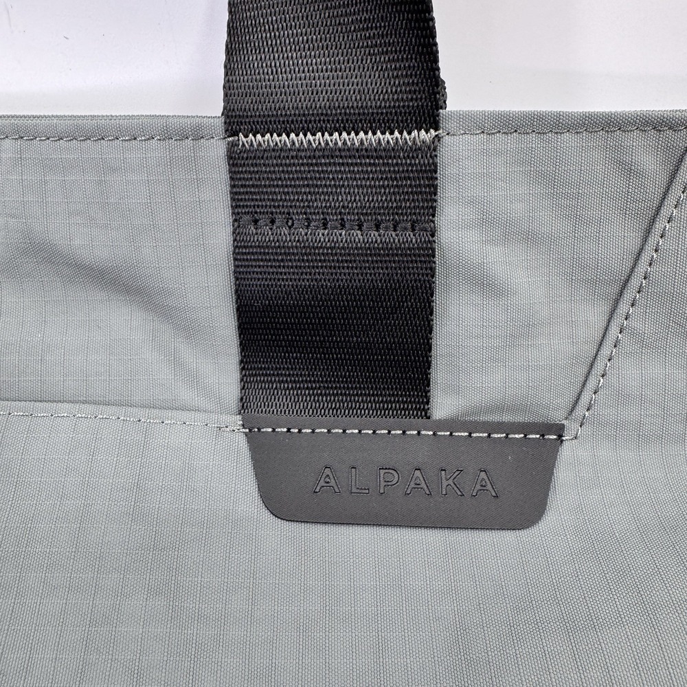 Everyday Gray Tote Bag with Black Straps - Women Bags Totes - Picture 10 of 16